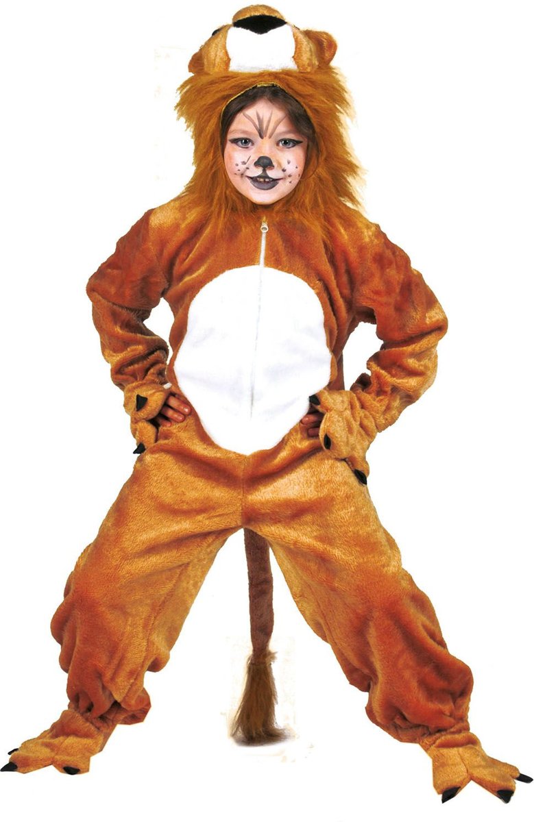 Leeuw & Tijger & Luipaard & Panter Kostuum | Simba Leeuw Kostuum | Maat 98 | Carnaval kostuum | Verkleedkleding